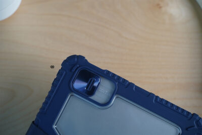 iPad Pro 13 inch (M5/M4 Chip 2024) Blue Bumper leather Case with transparent back and camera shutter